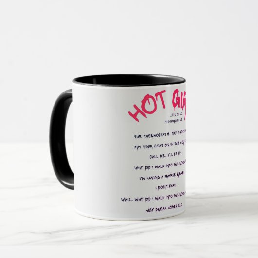 Menopause-Tasse Tasse (Vorderseite Links)