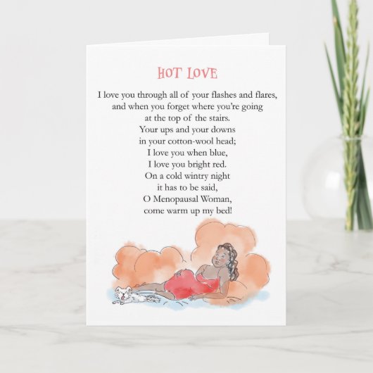 Menopause Valentinskarte Karte (Vorderseite)