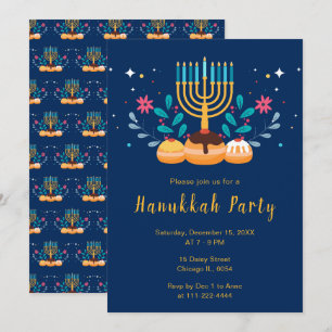 Menora Chanukka-Party Einladung