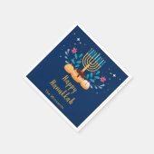 Menora Chanukka-Party  Serviette (Ecke)