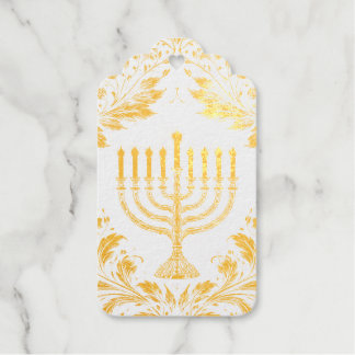 Menora im aufwendigen Stil von William Morris Geschenkanhänger