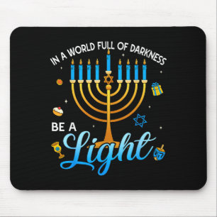 Menora Sei Ein Licht Frohes Chanukka-Shirts Für Mä Mousepad
