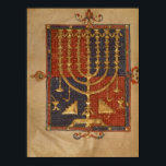 Menorah and other vessels of the temple poster<br><div class="desc">Spanish School's Add Ms 15250 f.3v Menorah and other vessels of the temple, from the ' Duke of Sussex Spanish Bible', Catalonia located at the British Library, London, UK. The Add Ms 15250 f.3v Menorah and other vessels of the temple, from the ' Duke of Sussex Spanish Bible', Catalonia was...</div>