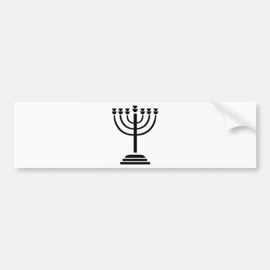 Menorah Autoaufkleber (Vorne)