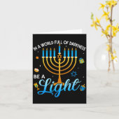 Menorah Be A Light Happy Hanukkah Shirts For Men W Karte (Gelbe Blume)