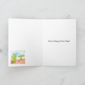 Menorah Cactus Hanukkah Karte (Innenseite)