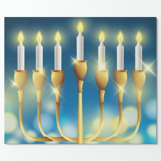 Menorah Candlesticks Geschenkpapier