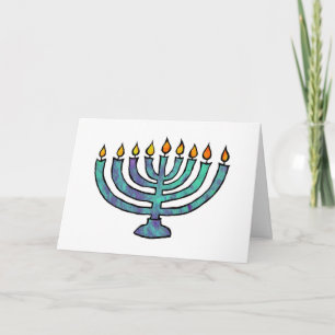 Menorah Card Feiertagskarte
