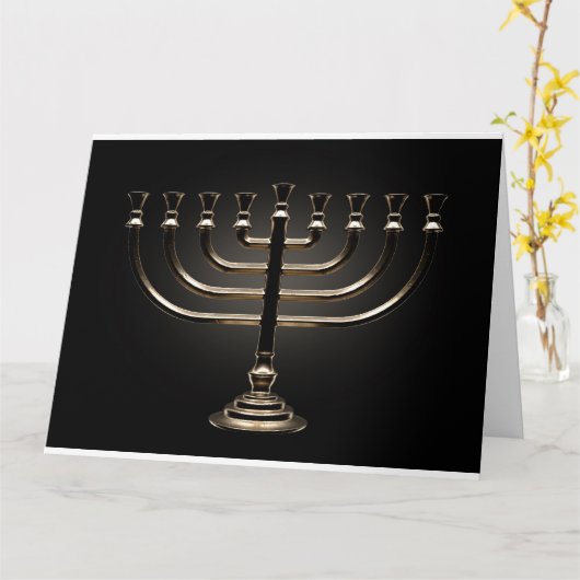 Menorah Casting Karte (Gelbe Blume)