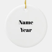 Menorah Deer Silhouette Chrismukkah Ornament (Hinten)