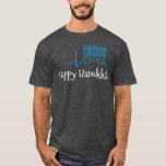 Menorah ECG Heartbeat Happy Hanukkah Chanukah Jewi T-Shirt<br><div class="desc">Menorah ECG Heartbeat Happy Hanukkah Chanukah jüdischen Urlaub.</div>