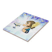 Menorah Engel Fliese (Seite)