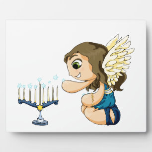 Menorah Engel Fotoplatte