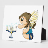 Menorah Engel Fotoplatte (Seite)