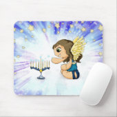 Menorah Engel Mousepad (Mit Mouse)