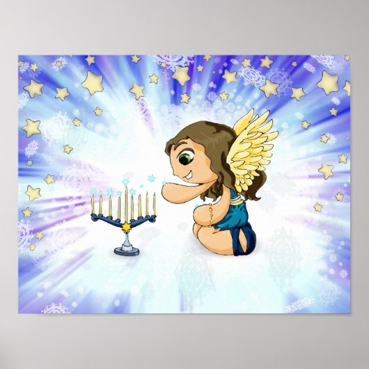 Menorah Engel Poster (Vorne)