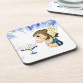 Menorah Engel Untersetzer (Linke Seite)