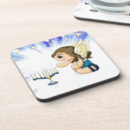 Menorah Engel Untersetzer (Linke Seite)