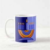 Menorah Entwurfs-Chanukka-Geschenk-Tassen Kaffeetasse (Links)