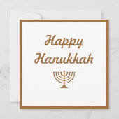 Menorah Feiertagskarte (Vorderseite)