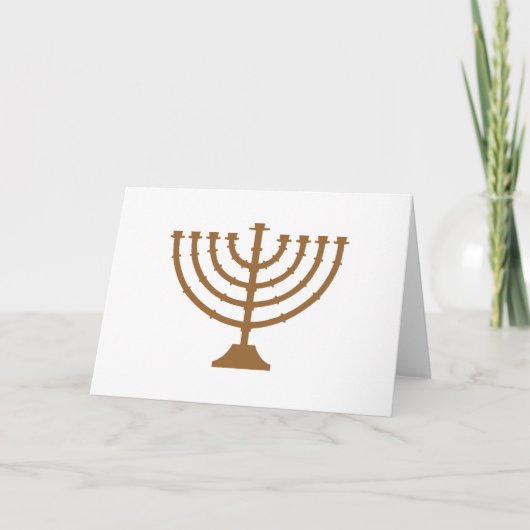 Menorah Feiertagskarte (Vorderseite)