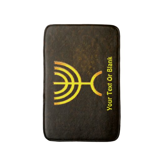 Menorah Flame Badematte (Vorderseite Vertikal)