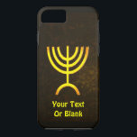 Menorah Flame iPhone 8/7 Hülle<br><div class="desc">Eine braune und goldene digitale Darstellung der jüdischen siebenverzweigten Menorah (Hebräisch: מְ נ וֹ רָ ‎). Fügen Sie Ihren eigenen Text hinzu. Die siebenverzweigte Menorah, die im tragbaren Set von Moses in der Wildnis und später im Tempel in Jerusalem verwendet wird, ist seit der Antike ein Symbol des Judentums und...</div>