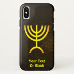 Menorah Flame Case-Mate iPhone Hülle<br><div class="desc">Eine braune und goldene digitale Darstellung der jüdischen siebenverzweigten Menorah (Hebräisch: מְ נ וֹ רָ ‎). Fügen Sie Ihren eigenen Text hinzu. Die siebenverzweigte Menorah, die im tragbaren Set von Moses in der Wildnis und später im Tempel in Jerusalem verwendet wird, ist seit der Antike ein Symbol des Judentums und...</div>