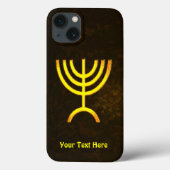 Menorah Flame Case-Mate iPhone Hülle (Rückseite)