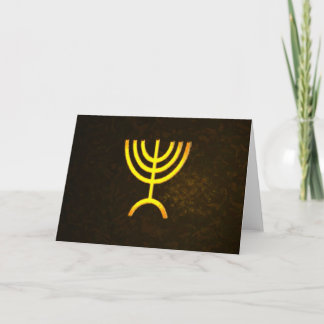 Menorah Flame Feiertagskarte