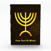 Menorah Flame Fotoblock (Vorderseite)