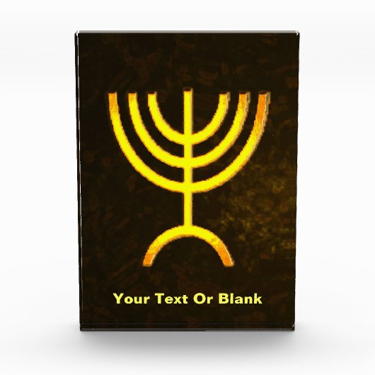 Menorah Flame Fotoblock (Vorderseite)