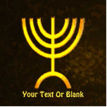 Menorah Flame Fotoskulptur Magnet<br><div class="desc">Eine braune und goldene digitale Darstellung der jüdischen siebenverzweigten Menorah (Hebräisch: מְ נ וֹ רָ ‎). Fügen Sie Ihren eigenen Text hinzu. Die siebenverzweigte Menorah, die im tragbaren Set von Moses in der Wildnis und später im Tempel in Jerusalem verwendet wird, ist seit der Antike ein Symbol des Judentums und...</div>