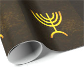 Menorah Flame Geschenkpapier (Rolleneckpunkt)