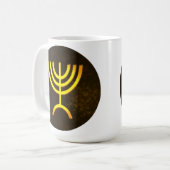 Menorah Flame Kaffeetasse (Vorderseite Links)