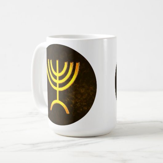 Menorah Flame Kaffeetasse (Vorderseite Links)