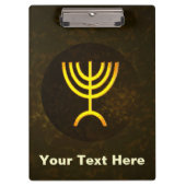 Menorah Flame Klemmbrett (Vorderseite)