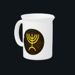 Menorah Flame Krug<br><div class="desc">Eine digitale Darstellung der jüdischen siebenverzweigten Menorah (Hebräisch: מְ נ וֹ רָ ‎). Die siebenverzweigte Menorah, die im tragbaren Set von Moses in der Wildnis und später im Tempel in Jerusalem verwendet wird, ist seit der Antike ein Symbol des Judentums und das Emblem des modernen Staat Israel. Der Kohanim zündete...</div>