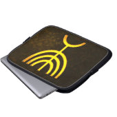 Menorah Flame Laptopschutzhülle (Vorne Knopf)