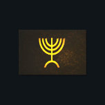 Menorah Flame Leinwanddruck<br><div class="desc">Eine digitale Darstellung der jüdischen siebenverzweigten Menorah (Hebräisch: מְ נ וֹ רָ ‎). Fügen Sie Ihren eigenen Text hinzu. Die siebenverzweigte Menorah, die im tragbaren Set von Moses in der Wildnis und später im Tempel in Jerusalem verwendet wird, ist seit der Antike ein Symbol des Judentums und das Emblem des...</div>