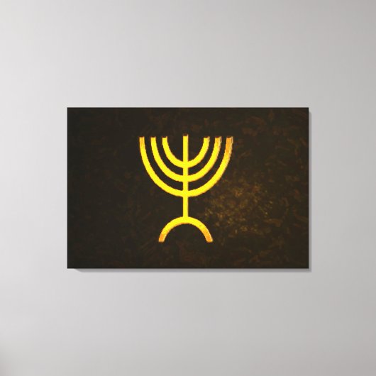 Menorah Flame Leinwanddruck (Vorderseite)