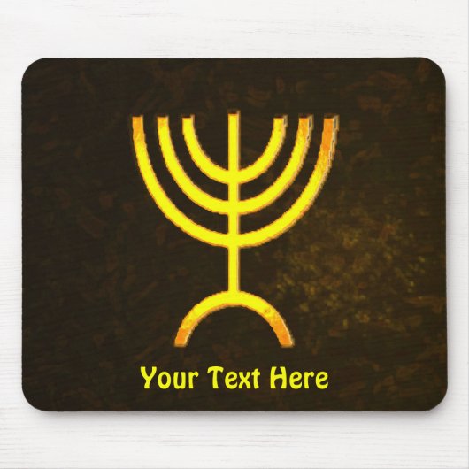 Menorah Flame Mousepad (Vorne)