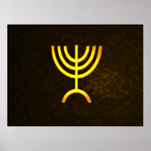 Menorah Flame Poster