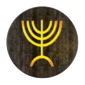 Menorah Flame Schneidebrett (Vorderseite)