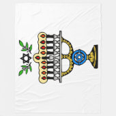 MENORAH FLEECEDECKE (Vorderseite)