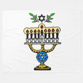 MENORAH FLEECEDECKE (Vorderseite (Horizontal))
