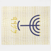Menorah Fleecedecke (Vorderseite (Horizontal))