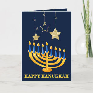 Menorah Frohes Chanukka Feiertagskarte