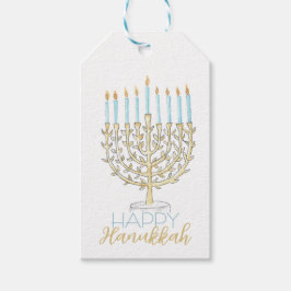 Menorah Gift Tag Geschenkanhänger