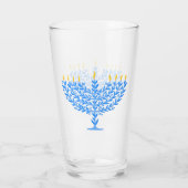 Menorah Glas (Rückseite)
